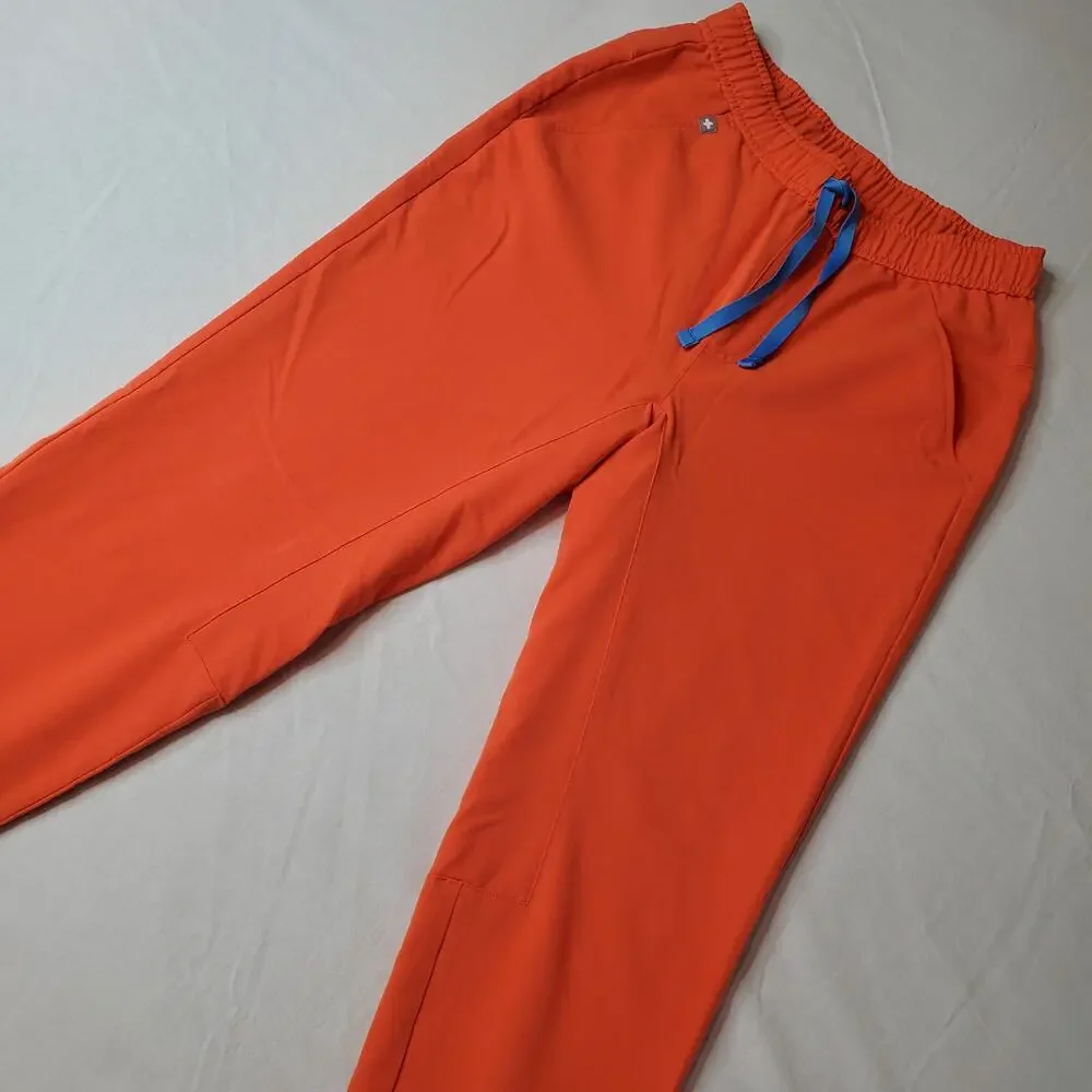 Figs Men's Size XS Tansen Jogger Slim-Fit Scrub Pants Orange MXXSW2004